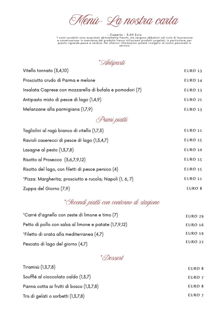 Menu San Giorgio ITA